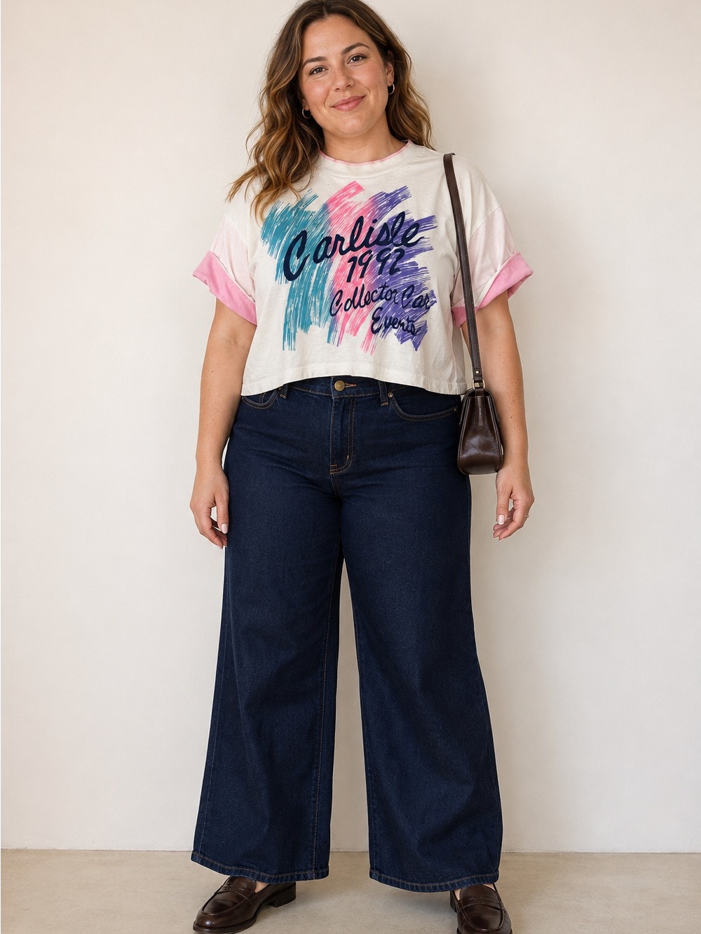 Vintage 1992 Carlisle Collector Car Events Pastel Tee